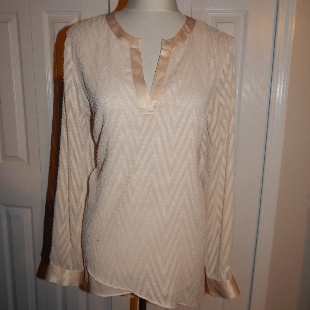 Beige by eci beige Sheer top cover up